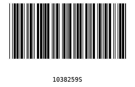 Barcode 1038259