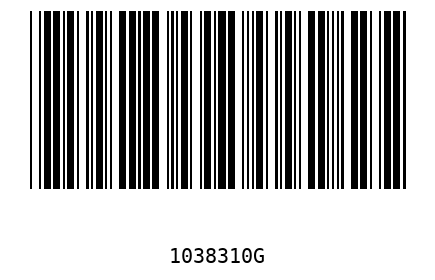 Barcode 1038310