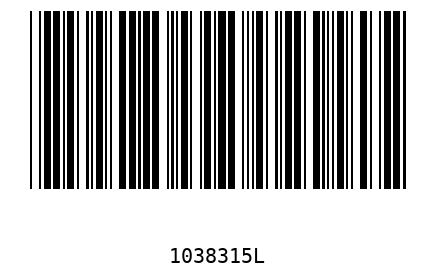 Barcode 1038315