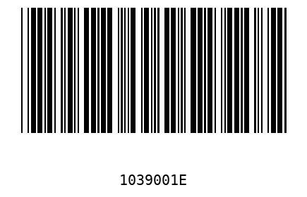 Bar code 1039001