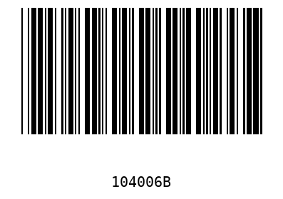 Barcode 104006