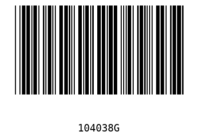 Barcode 104038