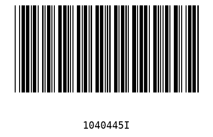 Barcode 1040445
