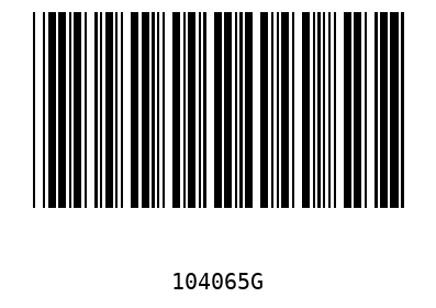 Barcode 104065