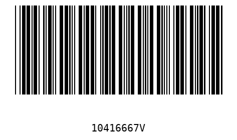 Bar code 10416667