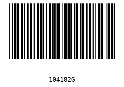 Barcode 104182