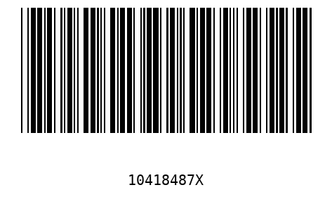 Barcode 10418487