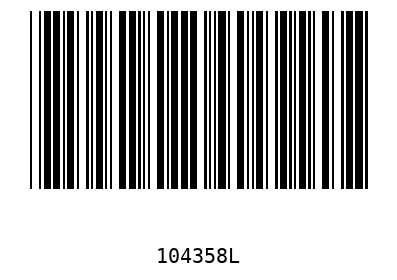 Barcode 104358