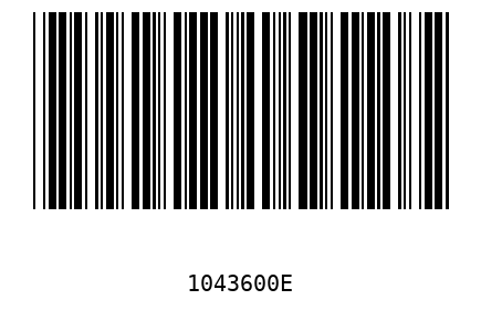 Barcode 1043600