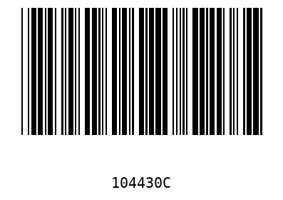 Barcode 104430