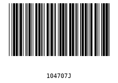 Barcode 104707