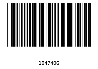 Barcode 104740