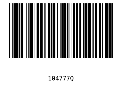 Barcode 104777