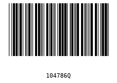 Barcode 104786