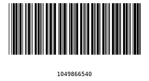 Barcode 104986654