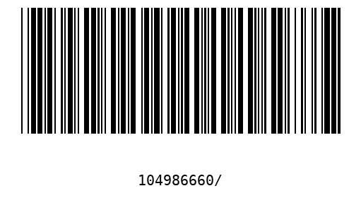 Barcode 104986660