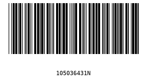 Barra Código 105036431