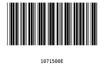 Barcode 1071500