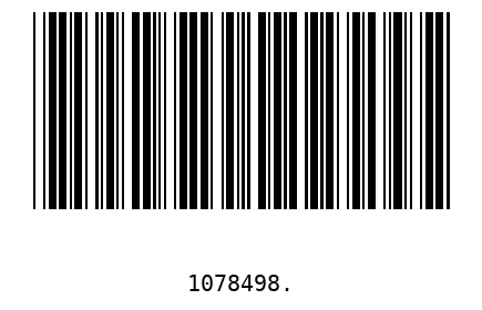 Barcode 1078498