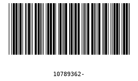 Barcode 10789362
