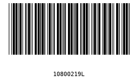 Barcode 10800219
