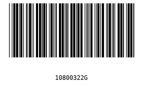 Barcode 10800322