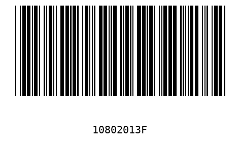 Bar code 10802013