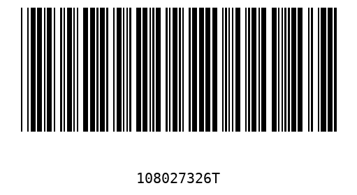 Barcode 108027326