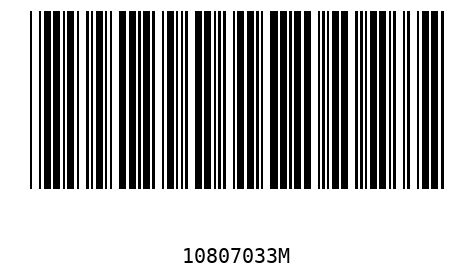 Barcode 10807033