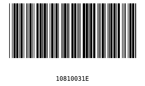 Barcode 10810031