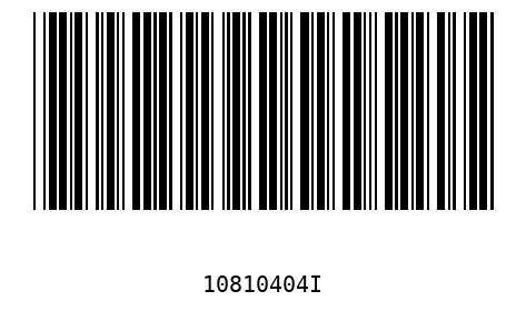Barcode 10810404
