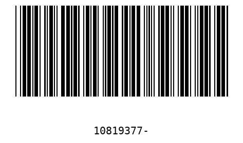 Barcode 10819377