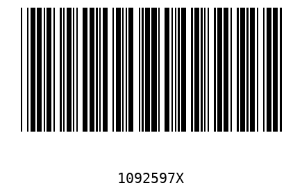 Bar code 1092597