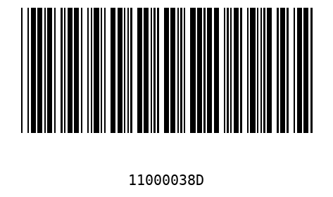 Barcode 11000038