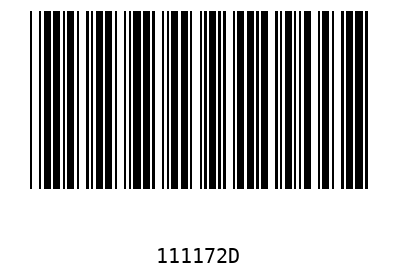 Barcode 111172