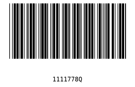 Barcode 1111778