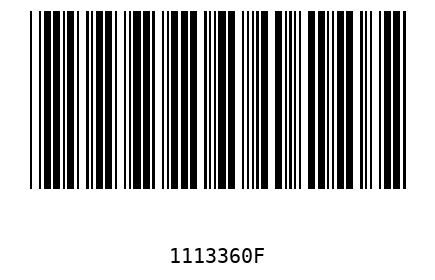 Barcode 1113360