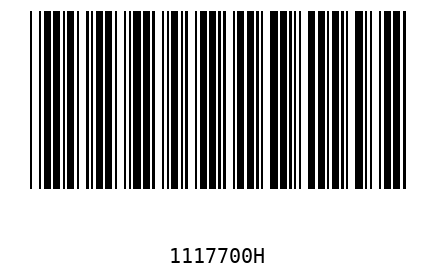Barcode 1117700