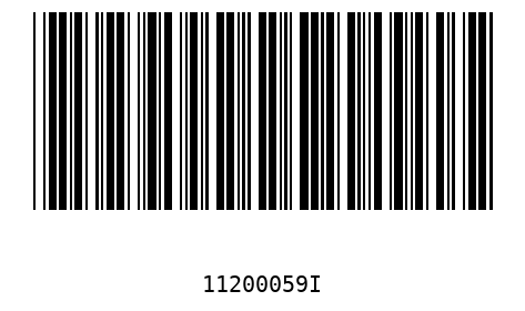 Barcode 11200059