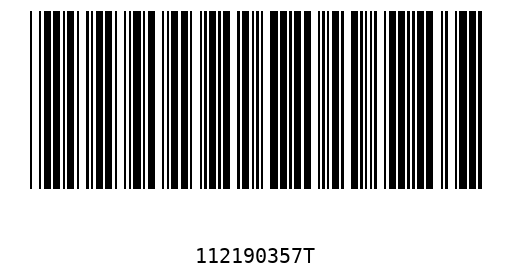 Barcode 112190357