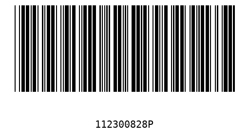 Barcode 112300828