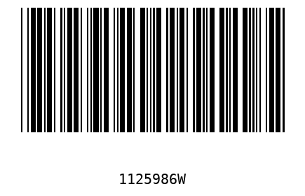Barcode 1125986