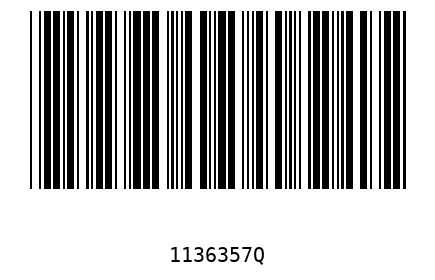 Bar code 1136357