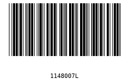 Barcode 1148007