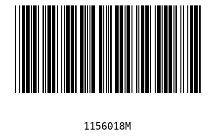 Bar code 1156018