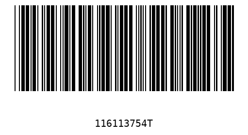 Barcode 116113754