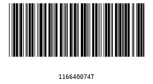 Barcode 116640074