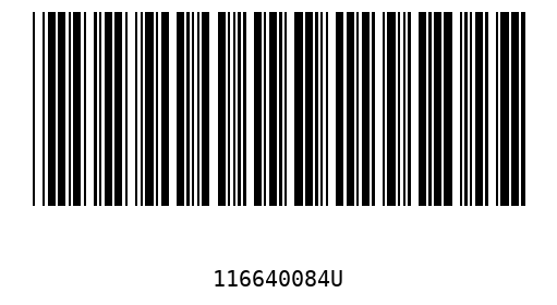 Barcode 116640084