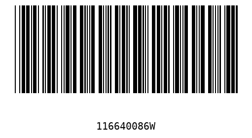 Barcode 116640086