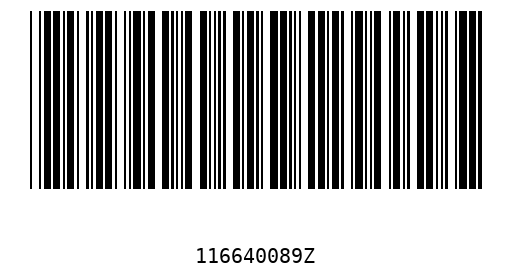 Barcode 116640089